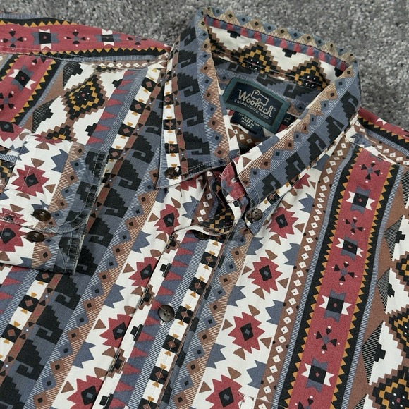 Woolrich Other - Vintage Woolrich Button Down Shirt Mens XL Multicolor Aztec Southwestern *READ*